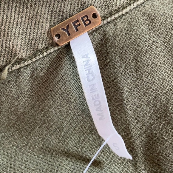 Young Fabulous & Broke Long Sleeve Jumpsuit in Pine Green Size S - Picture 13 of 15